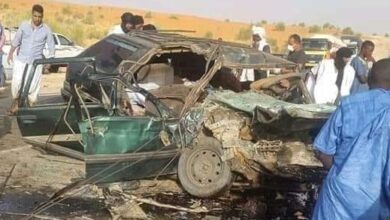 صورة ثاني حادث سير خلال 24 ساعة وعدد القتلي 5 وعدد من الجرحي “تفاصيل”