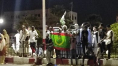 صورة موريتاتيا : إستمرار الاحتجاجات أمام السفارة الاميركية بنواكشوط