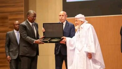 صورة افتتاح فعاليات الملتقى الخامس للمؤتمر الإفريقي لتعزيز السلم