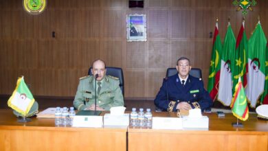 صورة اللجنة العسكرية المشتركة الموريتانية الجزائرية تجتمع بنواكشوط
