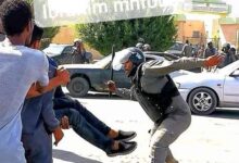 صورة احتجاج عمالي في «اسنيم» وتهديد بالإضراب