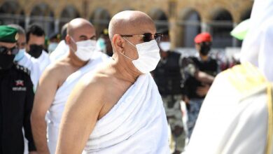 صورة رئيس الجمهورية يعود إلى العاصمة نواكشوط بعد أداء مناسك الحج