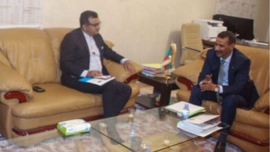 صورة وزير الثقافة ولد مدو يلتقي ممثل منظمة اليونسف في موريتانيا