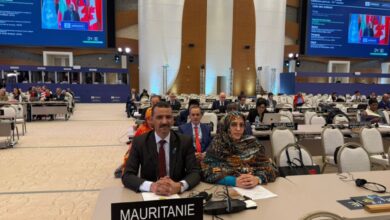 صورة معالي وزير الثقافة يلقي كلمة موريتانيا أمام الجمعية العامة الثالثة والأربعين لليونسكو في سمرقند