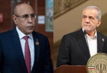 صورة ضمن تهاني العيد: غزواني يبعث برسالة تهنئة إلى الرئيس الإيراني