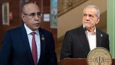 صورة ضمن تهاني العيد: غزواني يبعث برسالة تهنئة إلى الرئيس الإيراني