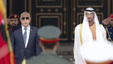 صورة اتصال جديد بين غزواني وبن زايد: تأكيد الدعم وتنسيق المواقف الإقليمية