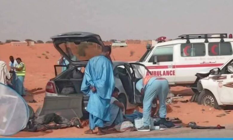 صورة حادث مأساوي على طريق روصو يودي بحياة 6 أشخاص بينهم مسؤول بلدي